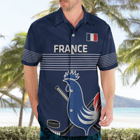 Custom France Hockey Hawaiian Shirt Francaise Gallic Rooster - Wonder Print Shop