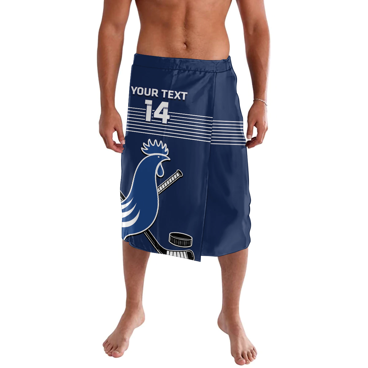 Custom France Hockey Lavalava Francaise Gallic Rooster - Wonder Print Shop