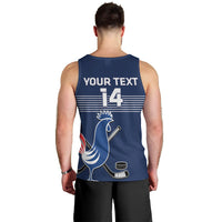 Custom France Hockey Men Tank Top Francaise Gallic Rooster - Wonder Print Shop
