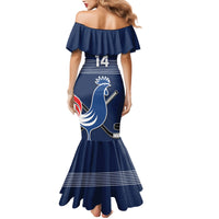 Custom France Hockey Mermaid Dress Francaise Gallic Rooster - Wonder Print Shop