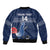 Custom France Hockey Sleeve Zip Bomber Jacket Francaise Gallic Rooster - Wonder Print Shop