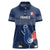 Custom France Hockey Women Polo Shirt Francaise Gallic Rooster - Wonder Print Shop