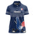 Custom France Hockey Women Polo Shirt Francaise Gallic Rooster