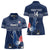 Custom France Hockey Women Polo Shirt Francaise Gallic Rooster