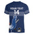 Custom France Hockey Women V-Neck T-Shirt Francaise Gallic Rooster - Wonder Print Shop