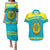 Custom Kazakhstan Hockey Couples Matching Puletasi and Hawaiian Shirt 2024 Go Kazakh - Wonder Print Shop