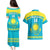 Custom Kazakhstan Hockey Couples Matching Puletasi and Hawaiian Shirt 2024 Go Kazakh - Wonder Print Shop