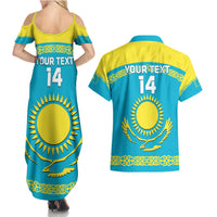 Custom Kazakhstan Hockey Couples Matching Summer Maxi Dress and Hawaiian Shirt 2024 Go Kazakh - Wonder Print Shop