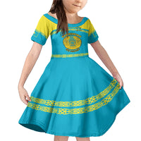 Custom Kazakhstan Hockey Family Matching Mermaid Dress and Hawaiian Shirt 2024 Go Kazakh - Wonder Print Shop