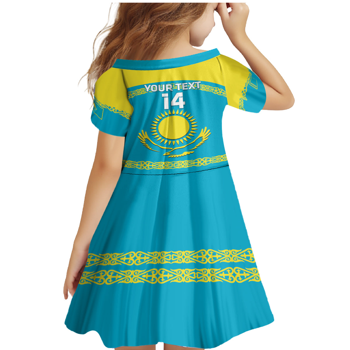 Custom Kazakhstan Hockey Family Matching Mermaid Dress and Hawaiian Shirt 2024 Go Kazakh - Wonder Print Shop