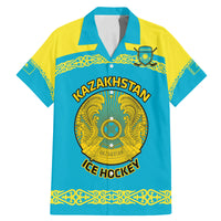 Custom Kazakhstan Hockey Family Matching Mermaid Dress and Hawaiian Shirt 2024 Go Kazakh - Wonder Print Shop