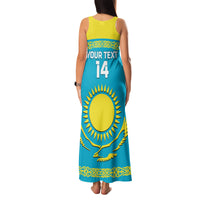 Custom Kazakhstan Hockey Family Matching Tank Maxi Dress and Hawaiian Shirt 2024 Go Kazakh - Wonder Print Shop