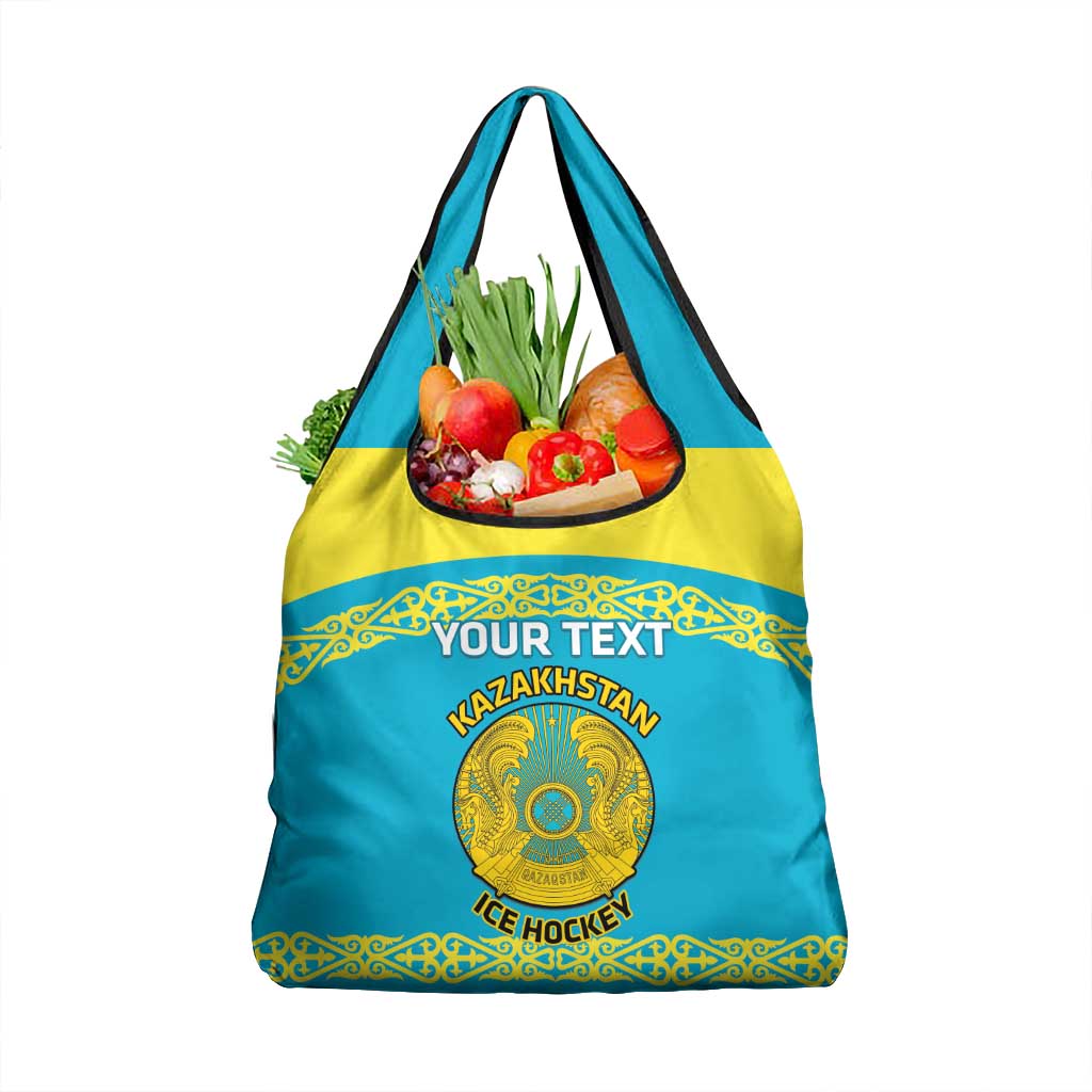 Custom Kazakhstan Hockey Grocery Bag Go Kazakh LT14