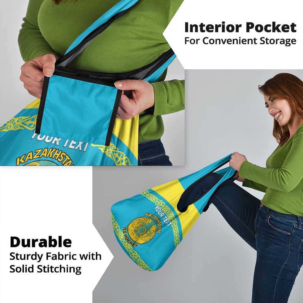 Custom Kazakhstan Hockey Grocery Bag Go Kazakh LT14