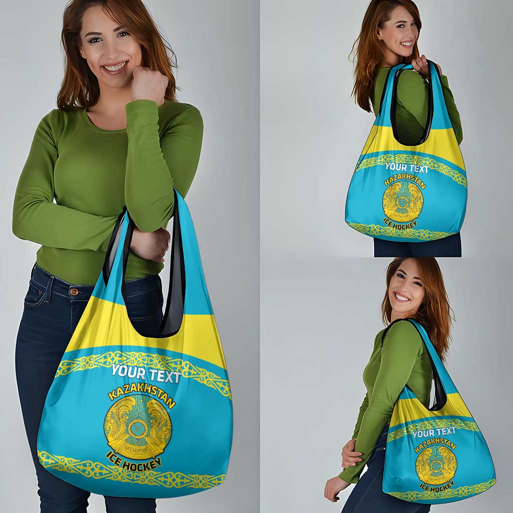 Custom Kazakhstan Hockey Grocery Bag Go Kazakh LT14