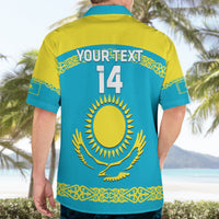 Custom Kazakhstan Hockey Hawaiian Shirt 2024 Go Kazakh - Wonder Print Shop