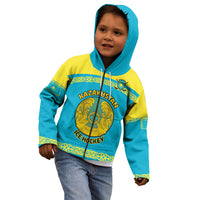 Custom Kazakhstan Hockey Kid Hoodie 2024 Go Kazakh - Wonder Print Shop