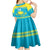 Custom Kazakhstan Hockey Kid Short Sleeve Dress 2024 Go Kazakh - Wonder Print Shop