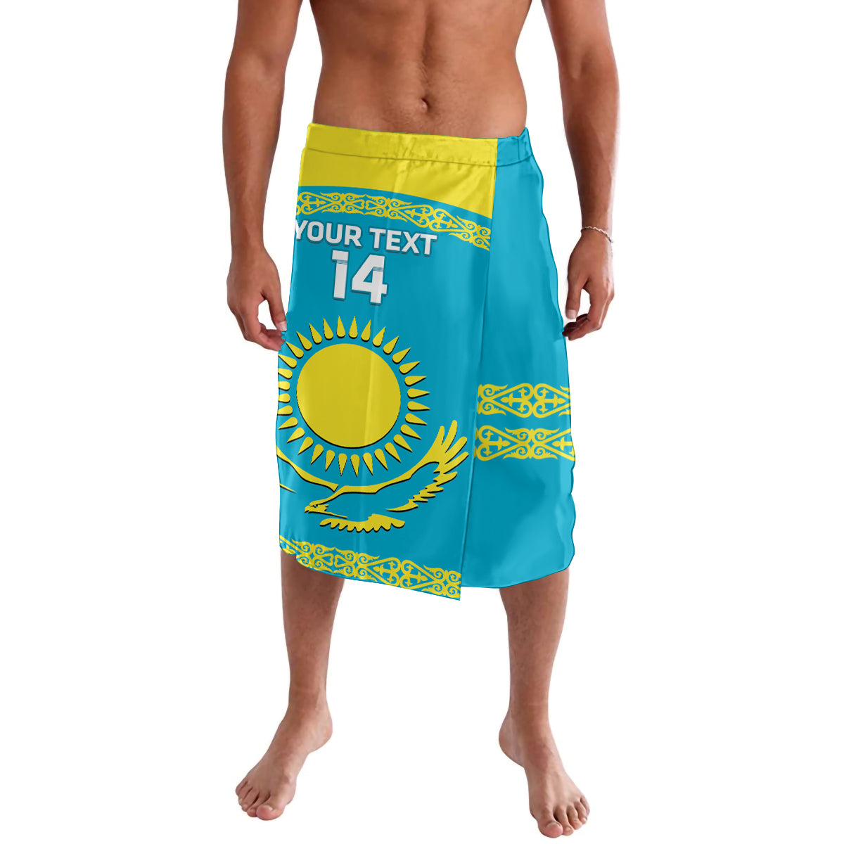 Custom Kazakhstan Hockey Lavalava 2024 Go Kazakh