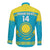 Custom Kazakhstan Hockey Long Sleeve Button Shirt 2024 Go Kazakh - Wonder Print Shop