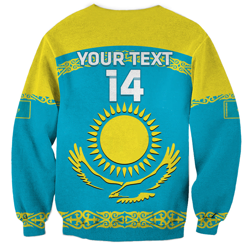 Custom Kazakhstan Hockey Sweatshirt 2024 Go Kazakh - Wonder Print Shop