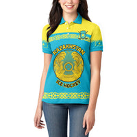 Custom Kazakhstan Hockey Women Polo Shirt 2024 Go Kazakh - Wonder Print Shop