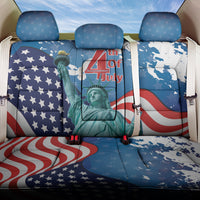 United States 4th Of July Back Car Seat Cover USA Statue of Liberty Proud - Wonder Print Shop