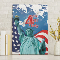 United States 4th Of July Canvas Wall Art USA Statue of Liberty Proud - Wonder Print Shop