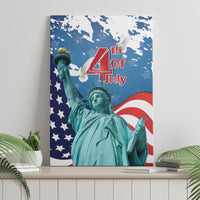 United States 4th Of July Canvas Wall Art USA Statue of Liberty Proud - Wonder Print Shop