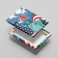 United States 4th Of July Canvas Wall Art USA Statue of Liberty Proud - Wonder Print Shop