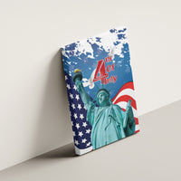 United States 4th Of July Canvas Wall Art USA Statue of Liberty Proud - Wonder Print Shop