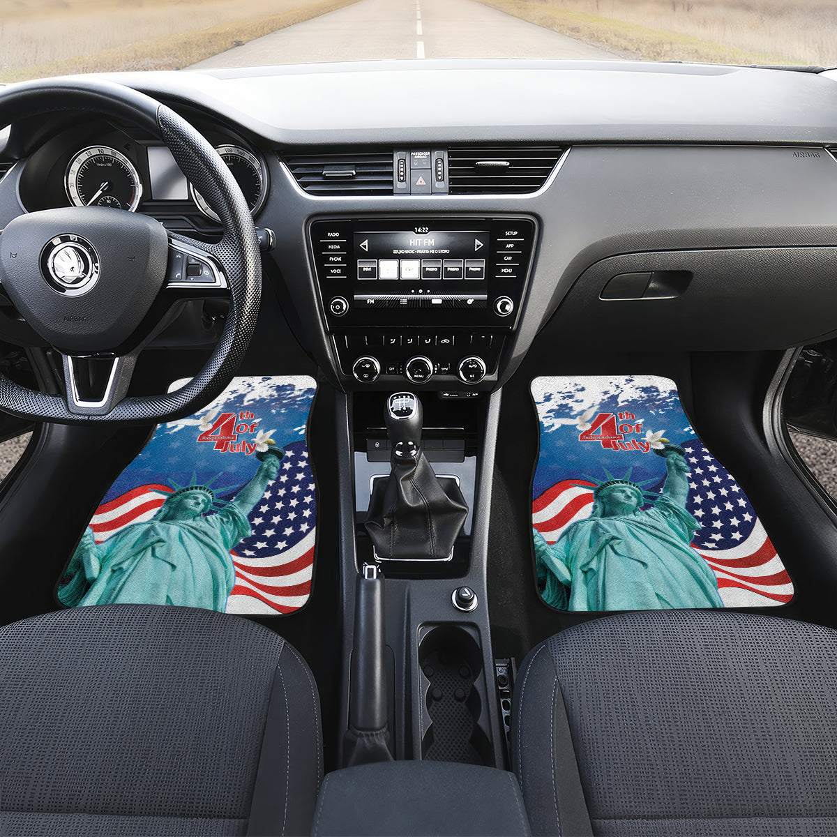 United States 4th Of July Car Mats USA Statue of Liberty Proud - Wonder Print Shop
