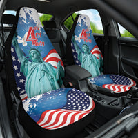 United States 4th Of July Car Seat Cover USA Statue of Liberty Proud - Wonder Print Shop