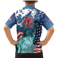 United States 4th Of July Family Matching Mermaid Dress and Hawaiian Shirt USA Statue of Liberty Proud - Wonder Print Shop