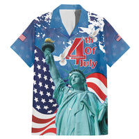 United States 4th Of July Family Matching Mermaid Dress and Hawaiian Shirt USA Statue of Liberty Proud - Wonder Print Shop
