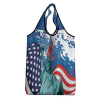 United States 4th Of July Grocery Bag USA Statue of Liberty Proud