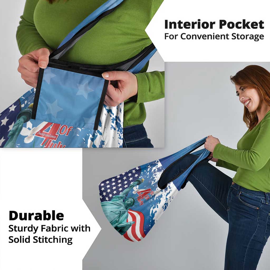 United States 4th Of July Grocery Bag USA Statue of Liberty Proud