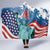 United States 4th Of July Hooded Blanket USA Statue of Liberty Proud