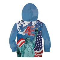 United States 4th Of July Kid Hoodie USA Statue of Liberty Proud - Wonder Print Shop