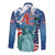 United States 4th Of July Long Sleeve Button Shirt USA Statue of Liberty Proud - Wonder Print Shop