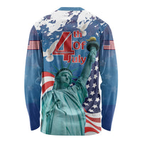 United States 4th Of July Long Sleeve Shirt USA Statue of Liberty Proud - Wonder Print Shop