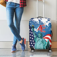 United States 4th Of July Luggage Cover USA Statue of Liberty Proud - Wonder Print Shop