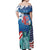United States 4th Of July Off Shoulder Maxi Dress USA Statue of Liberty Proud - Wonder Print Shop