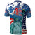 United States 4th Of July Polo Shirt USA Statue of Liberty Proud