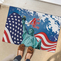 United States 4th Of July Rubber Doormat USA Statue of Liberty Proud - Wonder Print Shop
