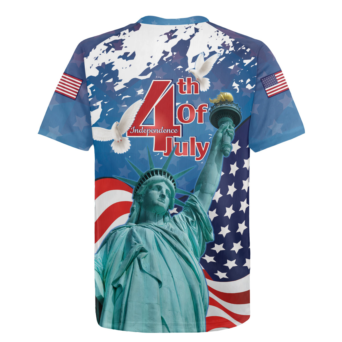 United States 4th Of July Rugby Jersey USA Statue of Liberty Proud - Wonder Print Shop