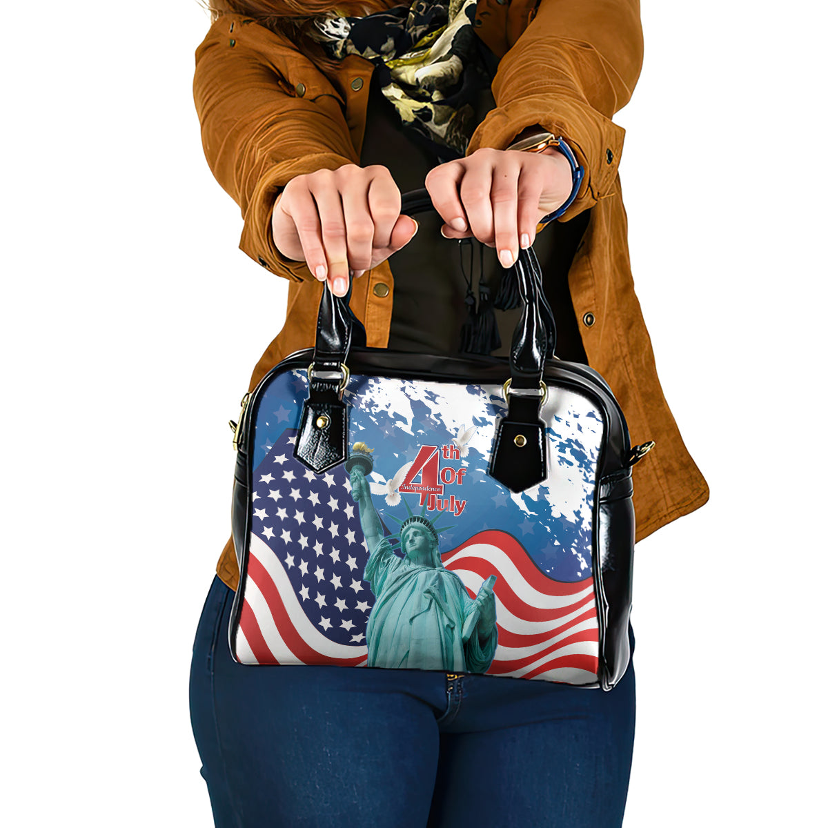 United States 4th Of July Shoulder Handbag USA Statue of Liberty Proud