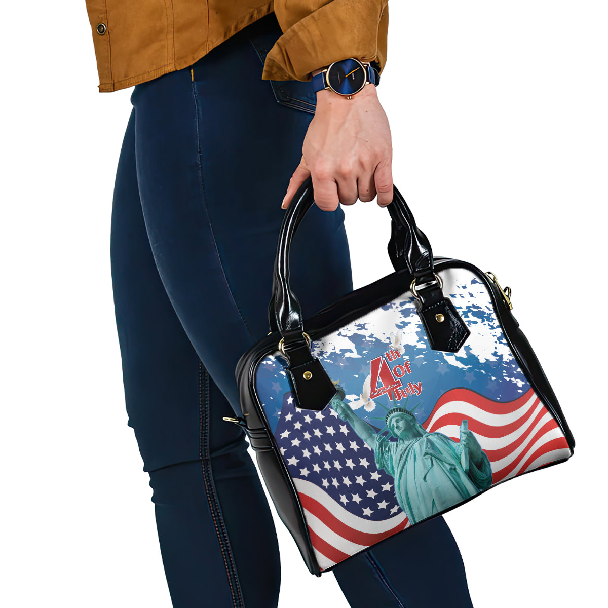 United States 4th Of July Shoulder Handbag USA Statue of Liberty Proud