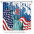 United States 4th Of July Shower Curtain USA Statue of Liberty Proud