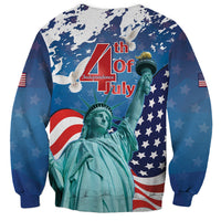 United States 4th Of July Sweatshirt USA Statue of Liberty Proud - Wonder Print Shop